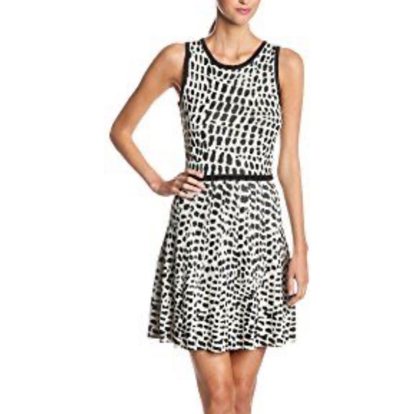 Trina Turk Huxley Spotted Fit and Flare Knit Dress - Picture 3 of 7